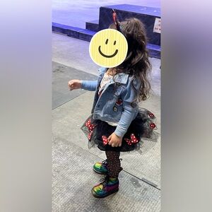 🌷Dr. MARTENS suede/metallic Colorful Kids Boots